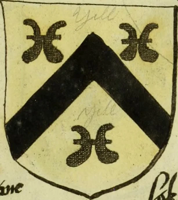 An illustration from Fac simile of an ancient heraldic manuscript, 1822, leaf 477