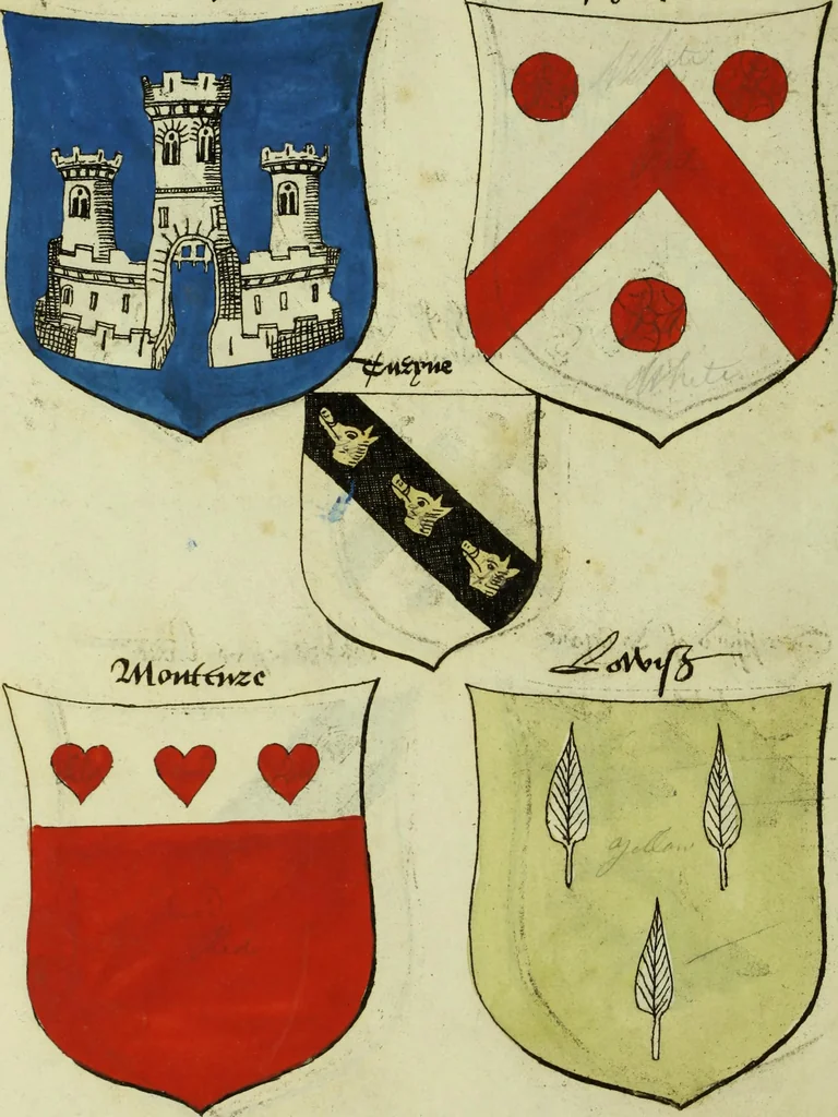 An illustration from Fac simile of an ancient heraldic manuscript, 1822, leaf 478