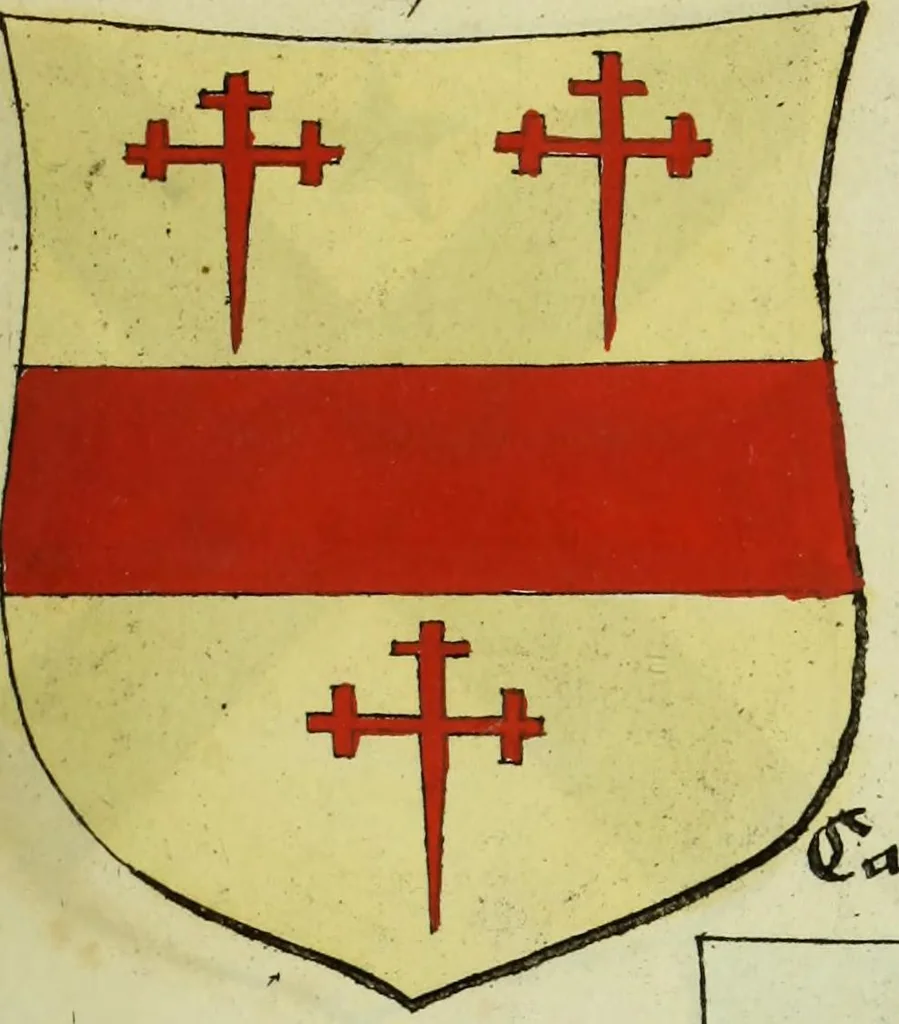 An illustration from Fac simile of an ancient heraldic manuscript, 1822, leaf 481