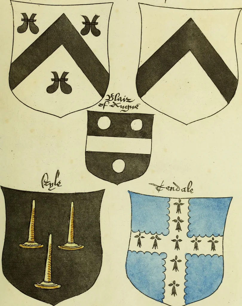 An illustration from Fac simile of an ancient heraldic manuscript, 1822, leaf 489