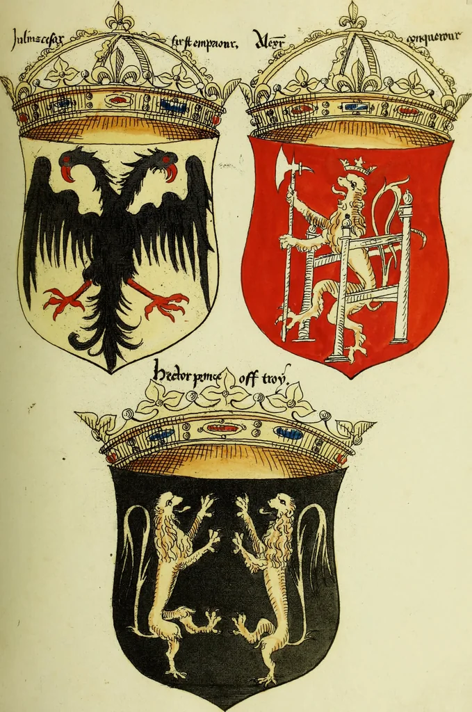 An illustration from Fac simile of an ancient heraldic manuscript, 1822, leaf 53