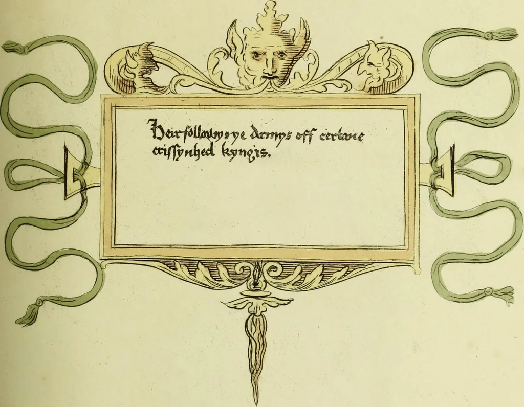An illustration from Fac simile of an ancient heraldic manuscript, 1822, leaf 59