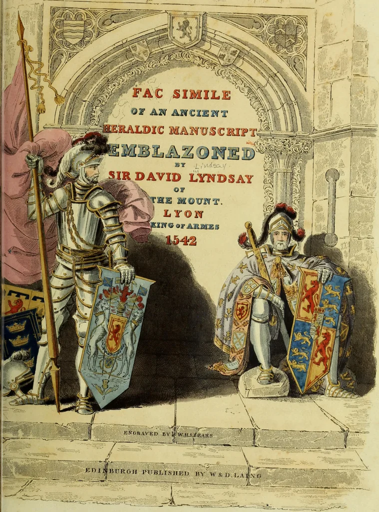 An illustration from Fac simile of an ancient heraldic manuscript, 1822, leaf 7
