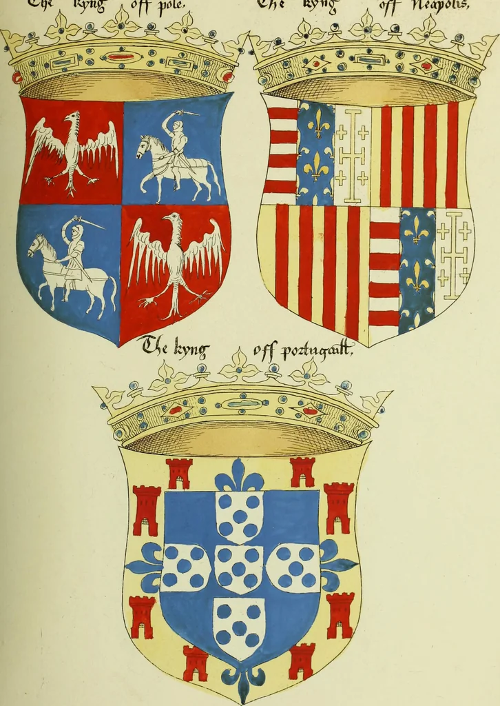 An illustration from Fac simile of an ancient heraldic manuscript, 1822, leaf 81
