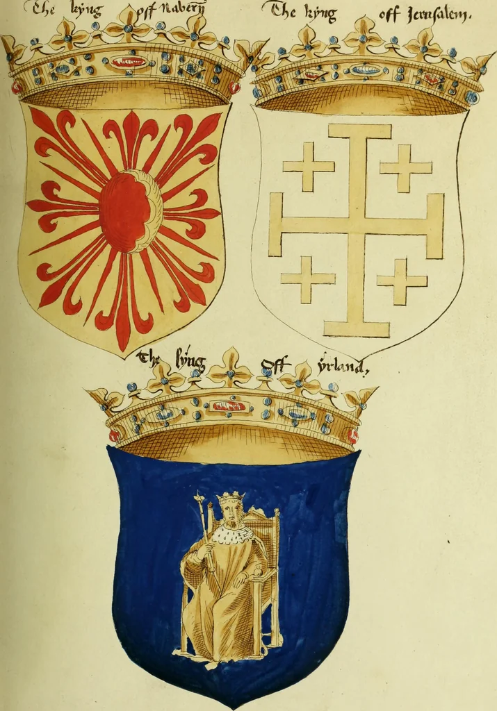 An illustration from Fac simile of an ancient heraldic manuscript, 1822, leaf 85