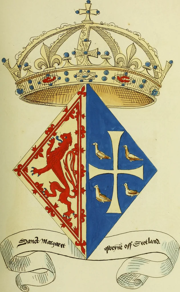 An illustration from Fac simile of an ancient heraldic manuscript, 1822, leaf 91