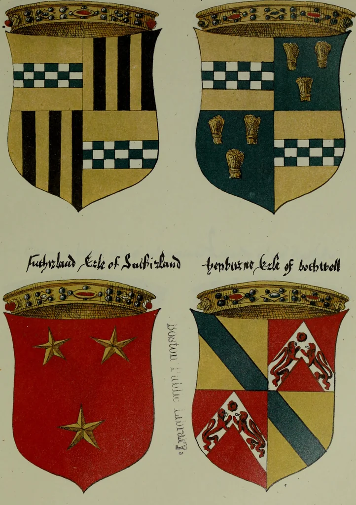 An illustration from Fac simile of an ancient heraldic manuscipt : emblazoned by Sir David Lyndsay of the Mount. Lyon king of armes 1542, 1878, leaf 113