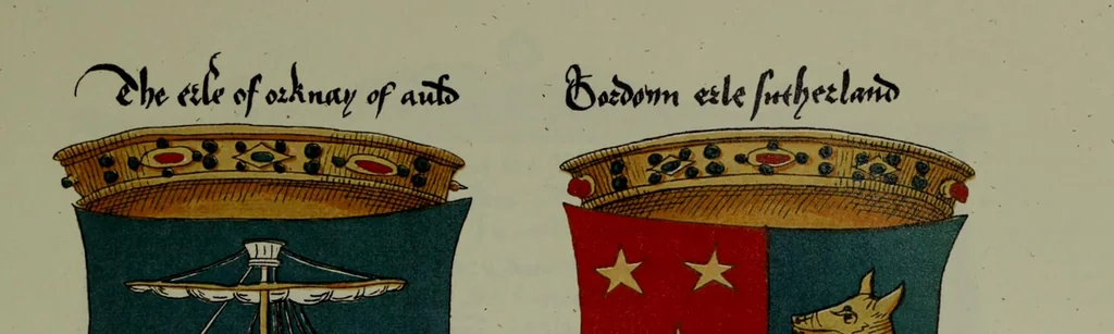 An illustration from Fac simile of an ancient heraldic manuscipt : emblazoned by Sir David Lyndsay of the Mount. Lyon king of armes 1542, 1878, leaf 125