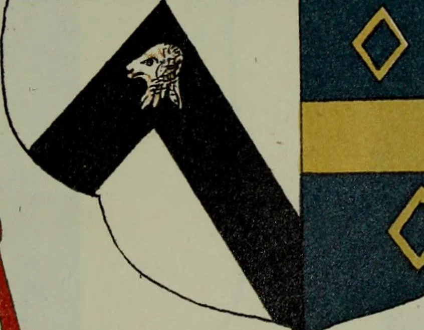 An illustration from Fac simile of an ancient heraldic manuscipt : emblazoned by Sir David Lyndsay of the Mount. Lyon king of armes 1542, 1878, leaf 127