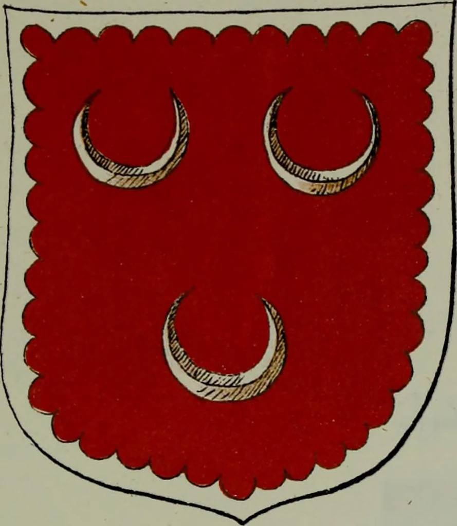 An illustration from Fac simile of an ancient heraldic manuscipt : emblazoned by Sir David Lyndsay of the Mount. Lyon king of armes 1542, 1878, leaf 187