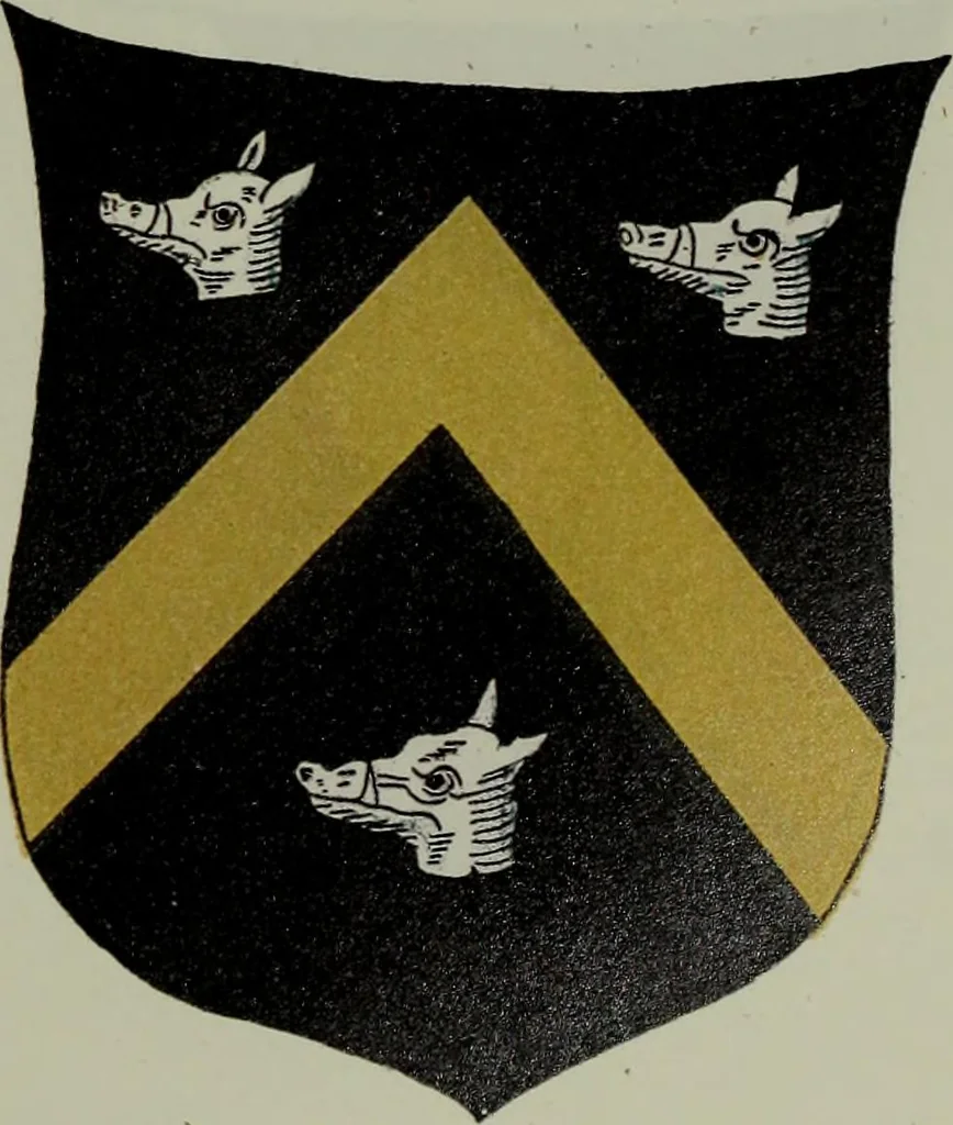 An illustration from Fac simile of an ancient heraldic manuscipt : emblazoned by Sir David Lyndsay of the Mount. Lyon king of armes 1542, 1878, leaf 217