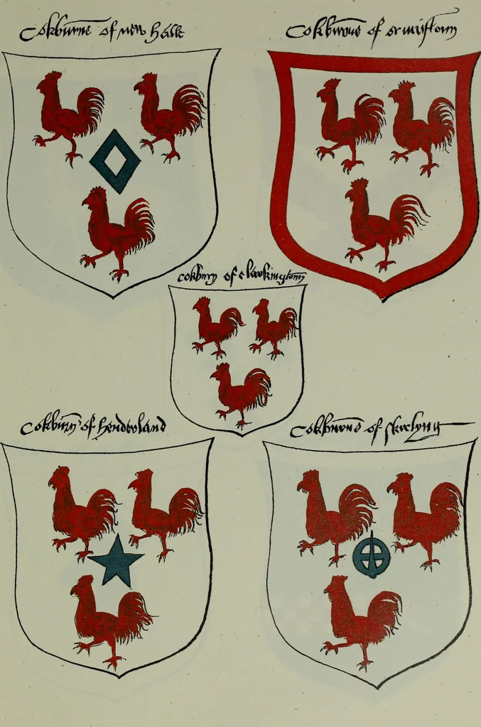 An illustration from Fac simile of an ancient heraldic manuscipt : emblazoned by Sir David Lyndsay of the Mount. Lyon king of armes 1542, 1878, leaf 241