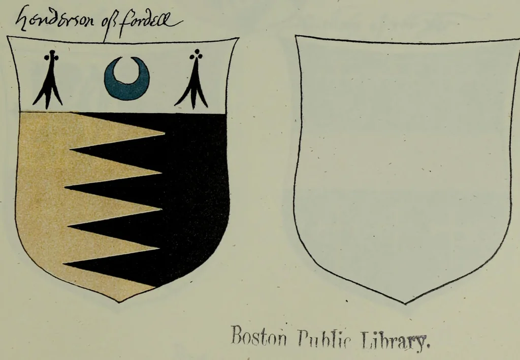 An illustration from Fac simile of an ancient heraldic manuscipt : emblazoned by Sir David Lyndsay of the Mount. Lyon king of armes 1542, 1878, leaf 251