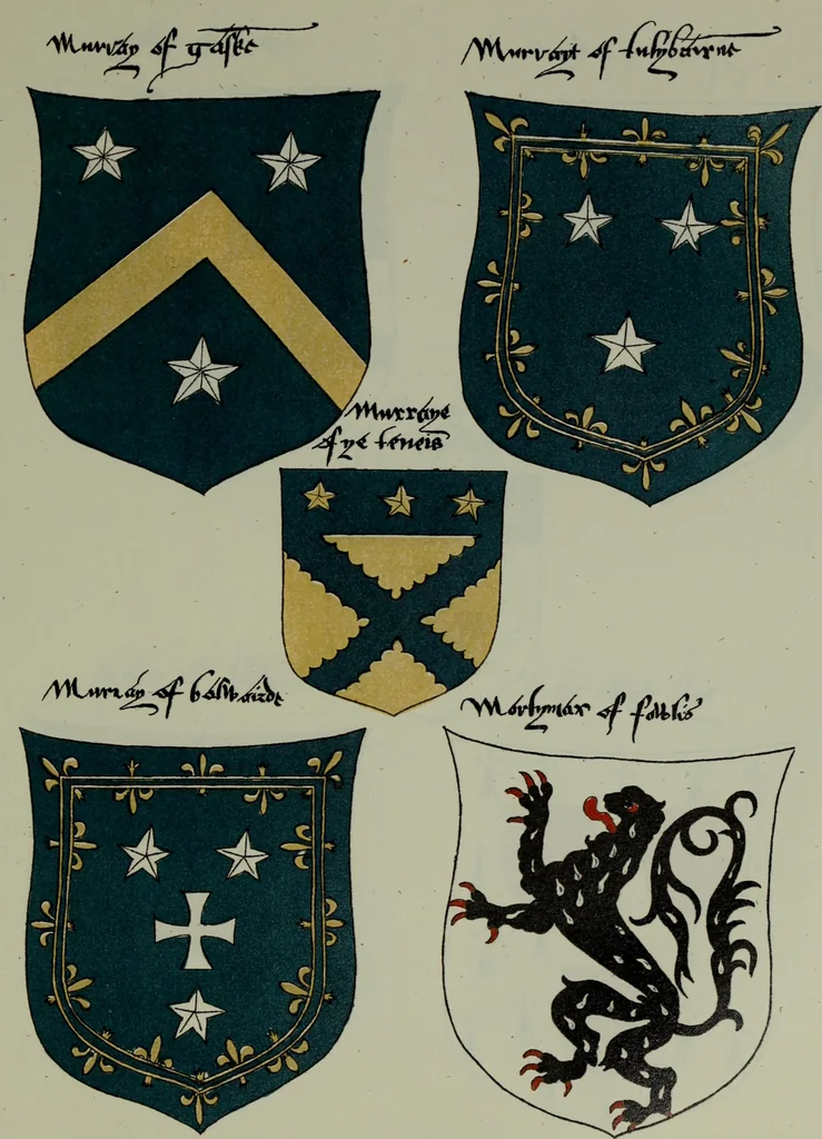 An illustration from Fac simile of an ancient heraldic manuscipt : emblazoned by Sir David Lyndsay of the Mount. Lyon king of armes 1542, 1878, leaf 259