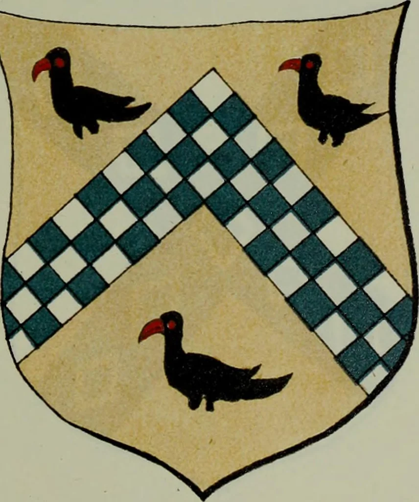 An illustration from Fac simile of an ancient heraldic manuscipt : emblazoned by Sir David Lyndsay of the Mount. Lyon king of armes 1542, 1878, leaf 279