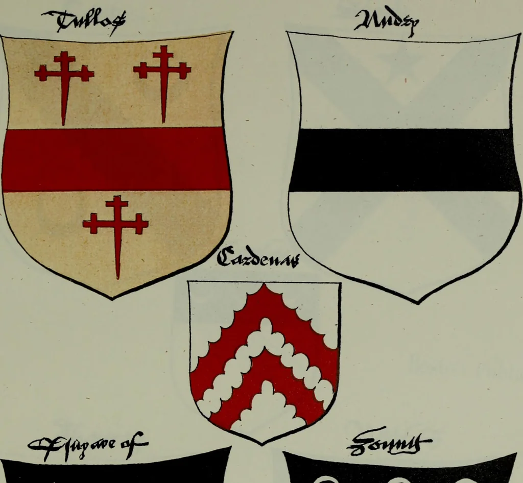 An illustration from Fac simile of an ancient heraldic manuscipt : emblazoned by Sir David Lyndsay of the Mount. Lyon king of armes 1542, 1878, leaf 301