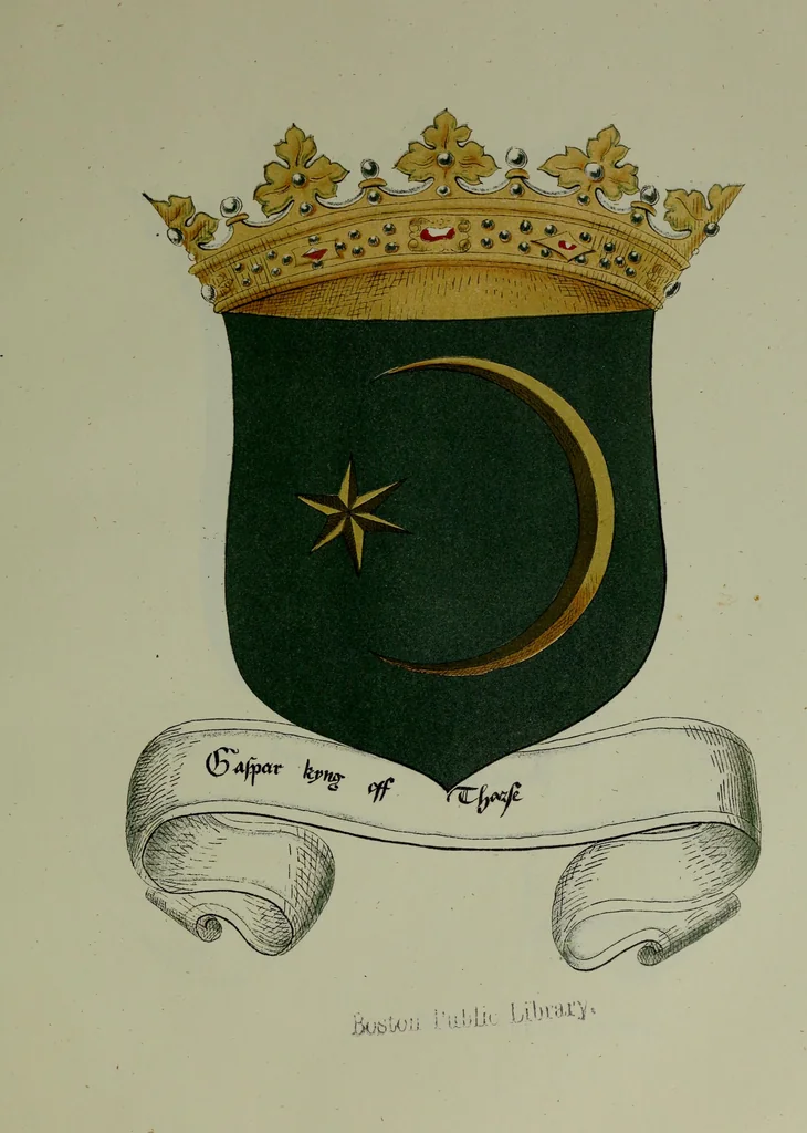An illustration from Fac simile of an ancient heraldic manuscipt : emblazoned by Sir David Lyndsay of the Mount. Lyon king of armes 1542, 1878, leaf 37