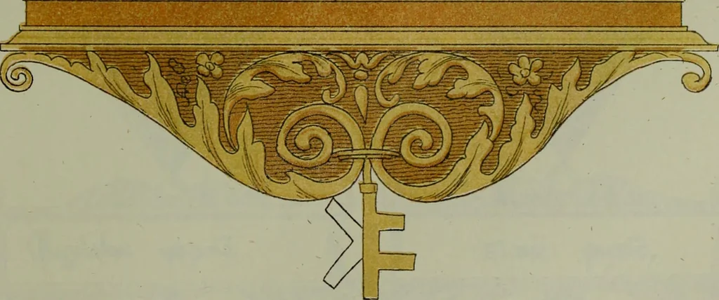 An illustration from Fac simile of an ancient heraldic manuscipt : emblazoned by Sir David Lyndsay of the Mount. Lyon king of armes 1542, 1878, leaf 95