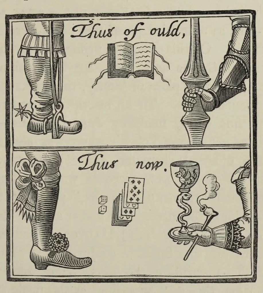 An illustration from Facts and speculations on the origin and history of playing cards, 1848, leaf 155
