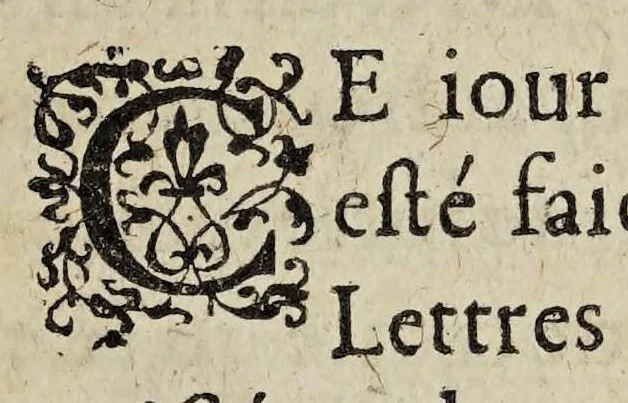 An illustration from Facvltez octroyees par nostre Sainct Pere le Pape Clement VIII. au Reuerendissime Cardinal de Florence, legat du S. Siege Apostolique, enuoyé au Tres-Chrestien Roy de France & de Nauarre Henry IIII. & au Royaume de France: auec les lettres patentes dudit Seigneur Roy., 1596, leaf 11