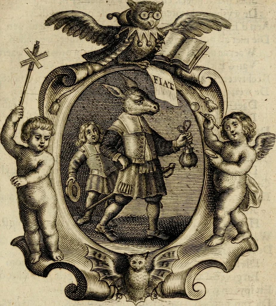 An illustration from Faems Weer-galm der Neder-duytsche poësie, 1670, leaf 426