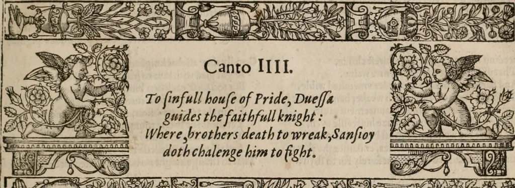 An illustration from The faerie queene : disposed into XII bookes, fashioning twelue morall vertues, 1609, leaf 20