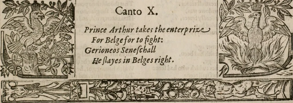 An illustration from The faerie queene : disposed into XII bookes, fashioning twelue morall vertues, 1609, leaf 292