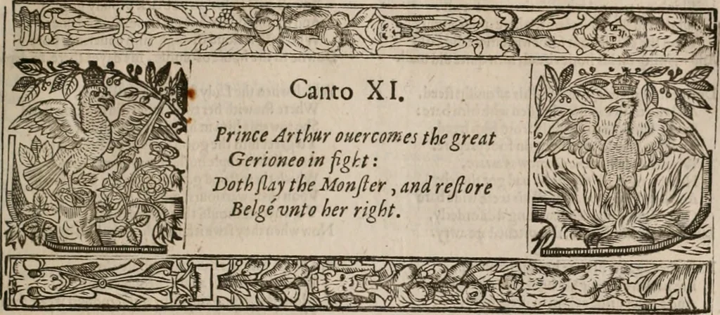An illustration from The faerie queene : disposed into XII bookes, fashioning twelue morall vertues, 1609, leaf 296