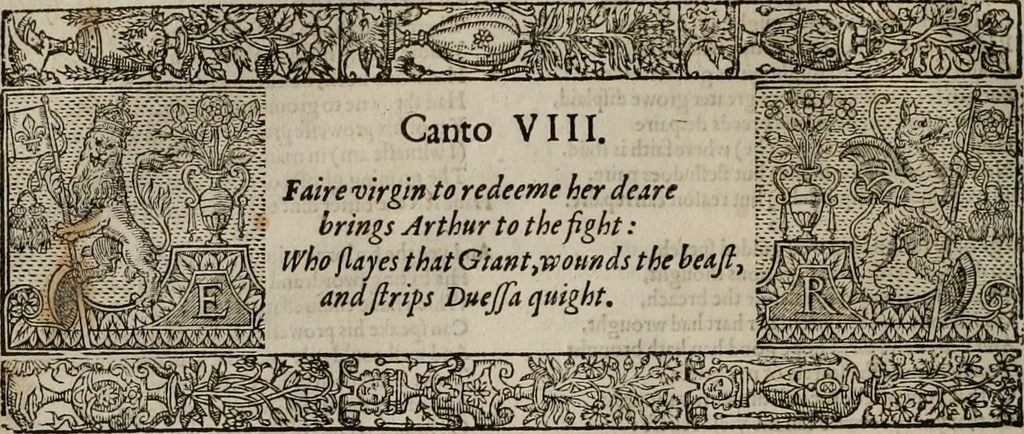 An illustration from The faerie queene : disposed into XII bookes, fashioning twelue morall vertues, 1609, leaf 39