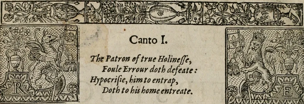 An illustration from The faerie queene : disposed into XII bookes, fashioning twelue morall vertues, 1609, leaf 7