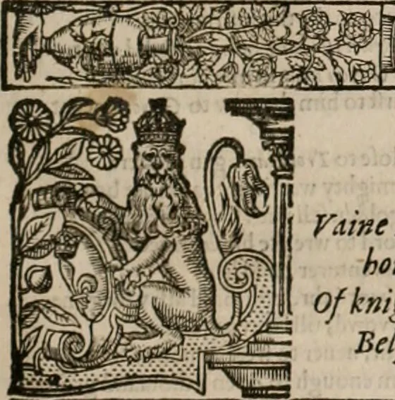 An illustration from The faerie queene : disposed into XII bookes, fashioning twelue morall vertues, 1609, leaf 74