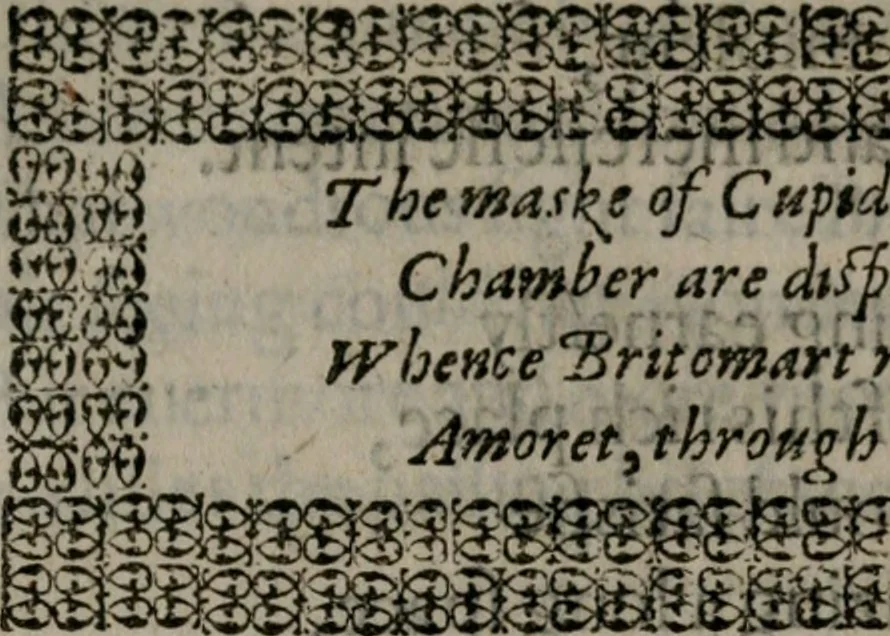 An illustration from The faerie queene : Disposed into twelue bookes, fashioning XII. morall vertues, 1596, leaf 585