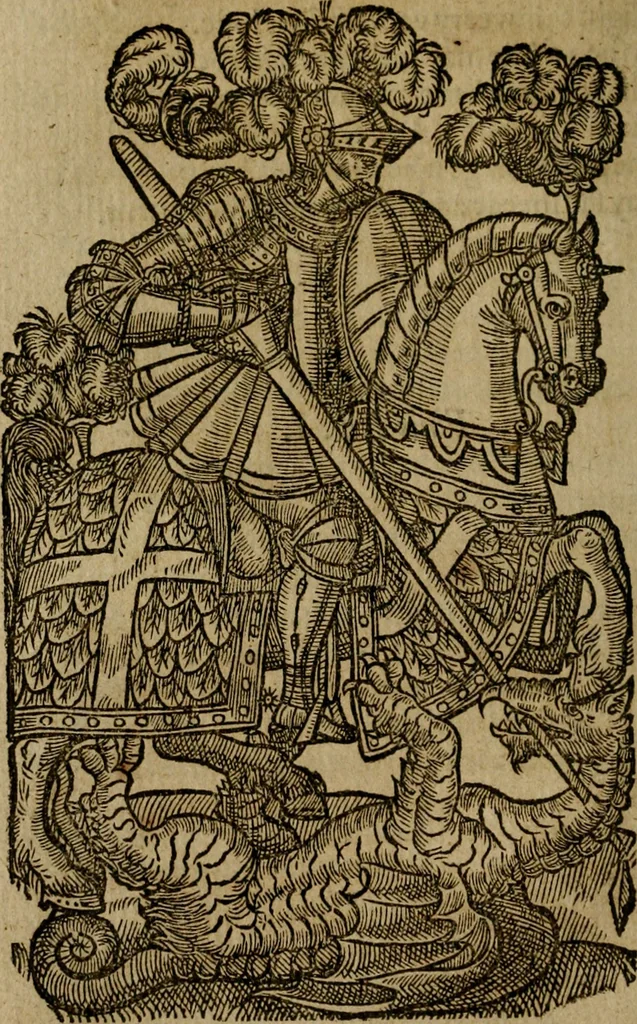 An illustration from The faerie queene : disposed into twelue books, fashioning XII morall vertues, 1590, leaf 187