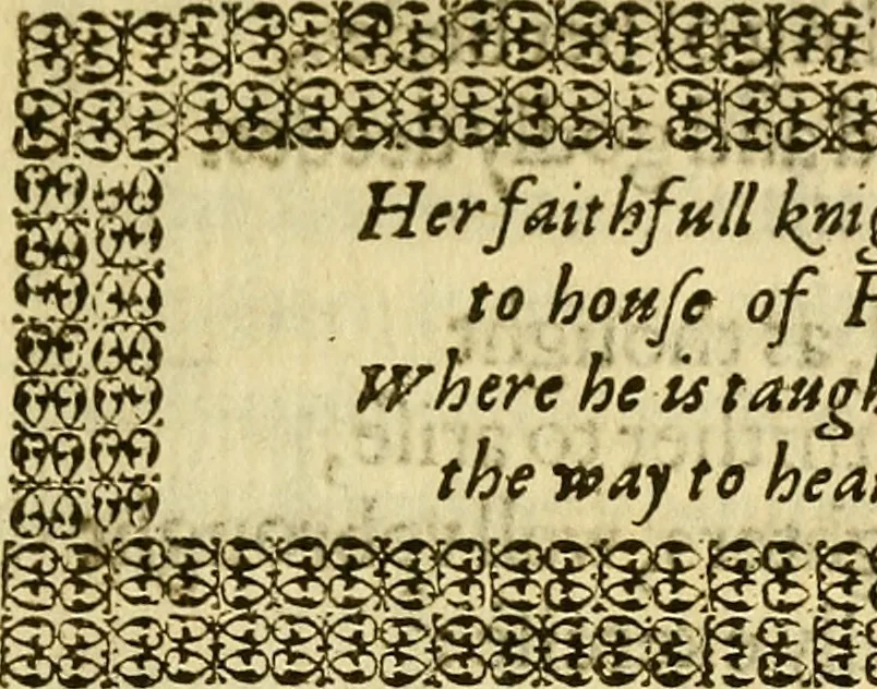 An illustration from The Faerie Qveene : Disposed into twelue bookes, Fashioning XII. Morall vertues, 1596, leaf 140
