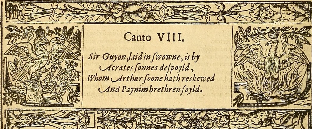 An illustration from The faerie qveene, disposed into XII. bookes, : fashioning twelue morall vertues, 1609, leaf 101
