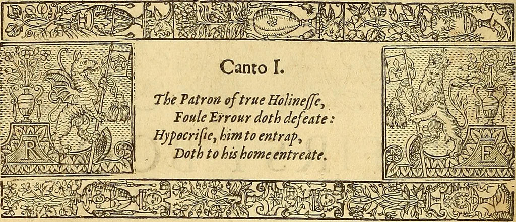 An illustration from The faerie qveene, disposed into XII. bookes, : fashioning twelue morall vertues, 1609, leaf 11