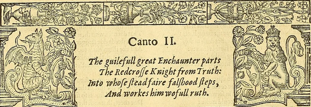 An illustration from The faerie qveene, disposed into XII. bookes, : fashioning twelue morall vertues, 1609, leaf 16