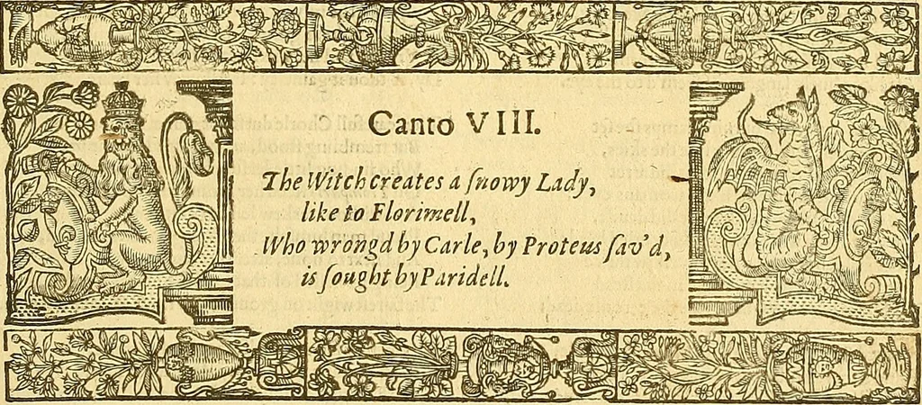 An illustration from The faerie qveene, disposed into XII. bookes, : fashioning twelue morall vertues, 1609, leaf 170