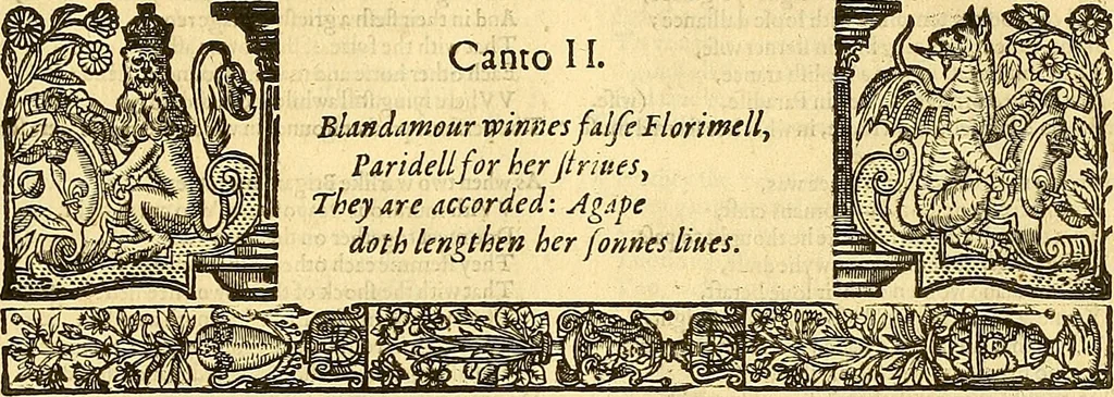 An illustration from The faerie qveene, disposed into XII. bookes, : fashioning twelue morall vertues, 1609, leaf 204