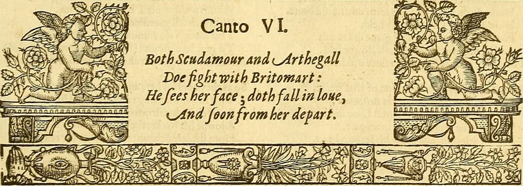 An illustration from The faerie qveene, disposed into XII. bookes, : fashioning twelue morall vertues, 1609, leaf 222