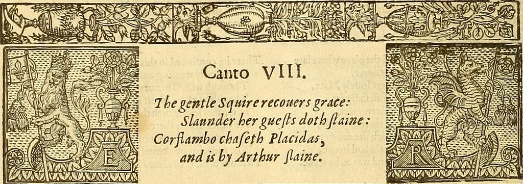 An illustration from The faerie qveene, disposed into XII. bookes, : fashioning twelue morall vertues, 1609, leaf 231