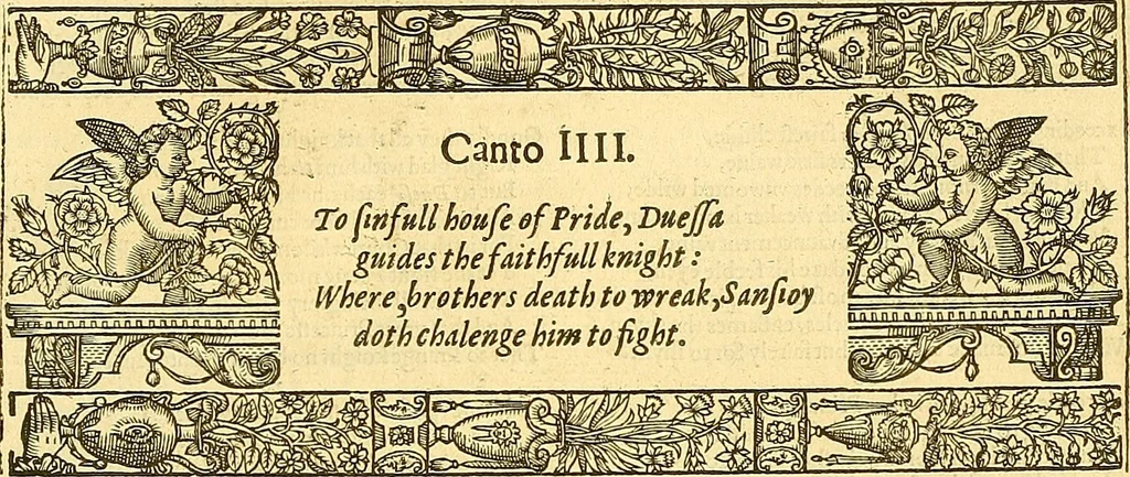 An illustration from The faerie qveene, disposed into XII. bookes, : fashioning twelue morall vertues, 1609, leaf 24