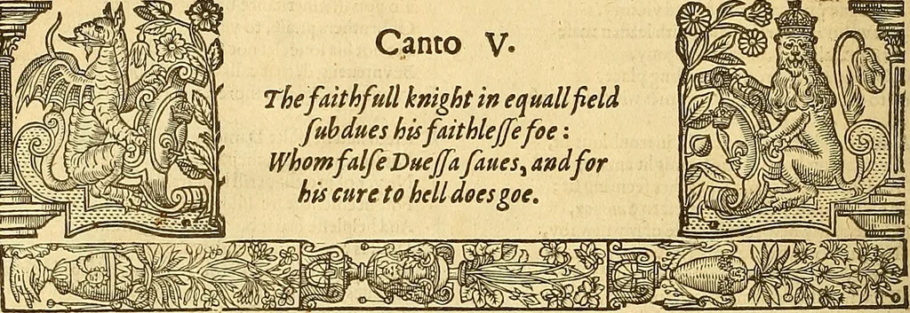An illustration from The faerie qveene, disposed into XII. bookes, : fashioning twelue morall vertues, 1609, leaf 29