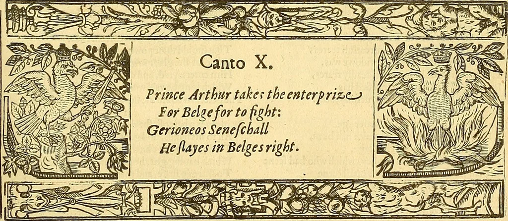 An illustration from The faerie qveene, disposed into XII. bookes, : fashioning twelue morall vertues, 1609, leaf 296