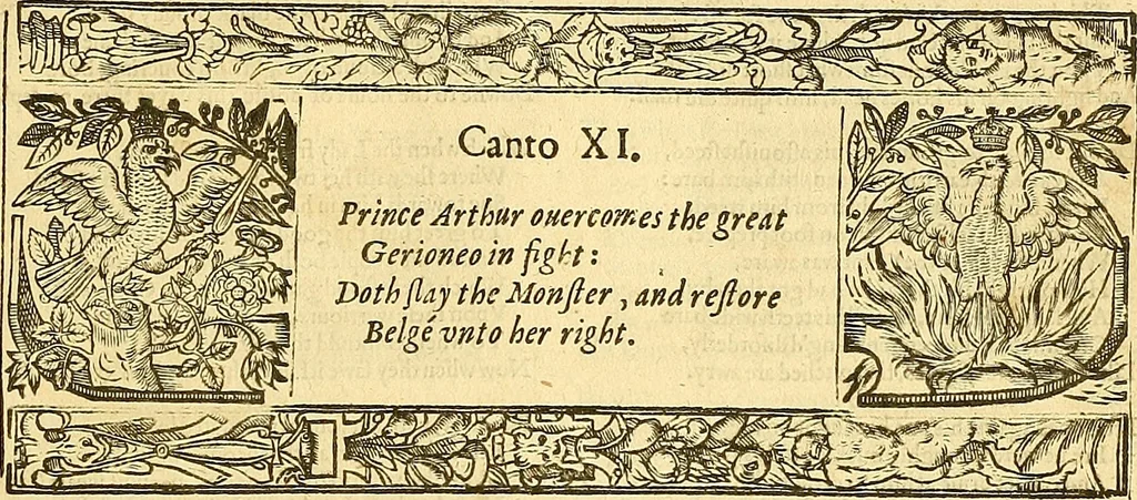 An illustration from The faerie qveene, disposed into XII. bookes, : fashioning twelue morall vertues, 1609, leaf 300
