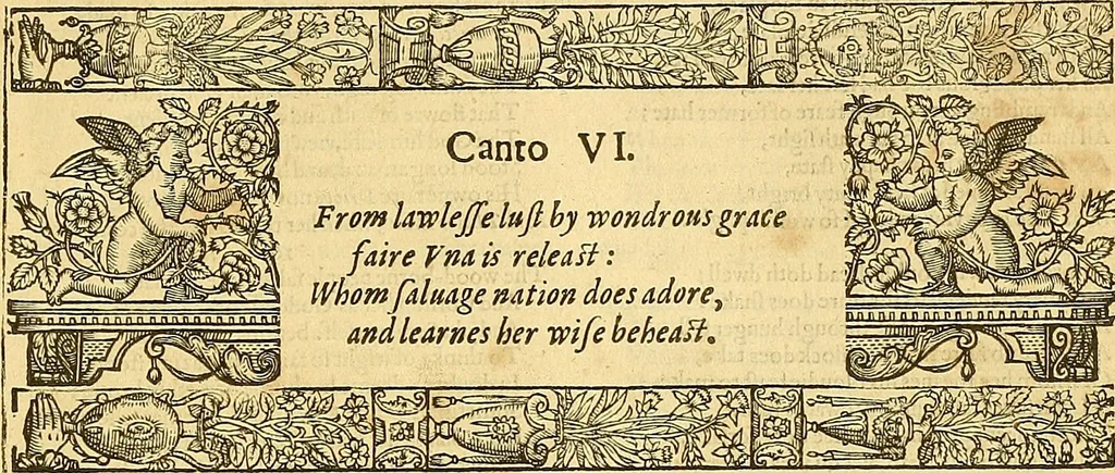 An illustration from The faerie qveene, disposed into XII. bookes, : fashioning twelue morall vertues, 1609, leaf 34