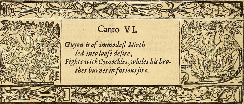 An illustration from The faerie qveene, disposed into XII. bookes, : fashioning twelue morall vertues, 1609, leaf 91