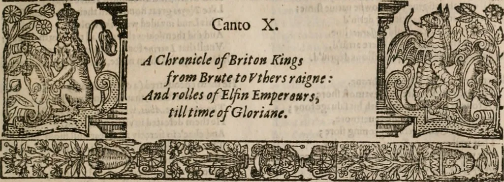 An illustration from The faerie qveen : The shepheards calendar : together with the other works of England's arch-poët, 1611, leaf 110