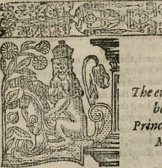 An illustration from The faerie qveen : The shepheards calendar : together with the other works of England's arch-poët, 1611, leaf 117