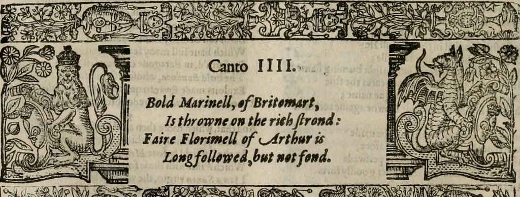 An illustration from The faerie qveen : The shepheards calendar : together with the other works of England's arch-poët, 1611, leaf 147
